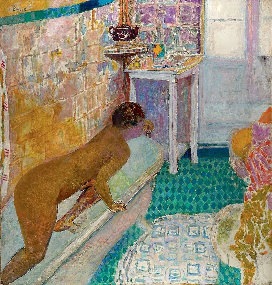 Reproduction du tableau « La sortie de la baignoire - Pierre Bonnard » par Alpha Reproduction en peinture à l’huile