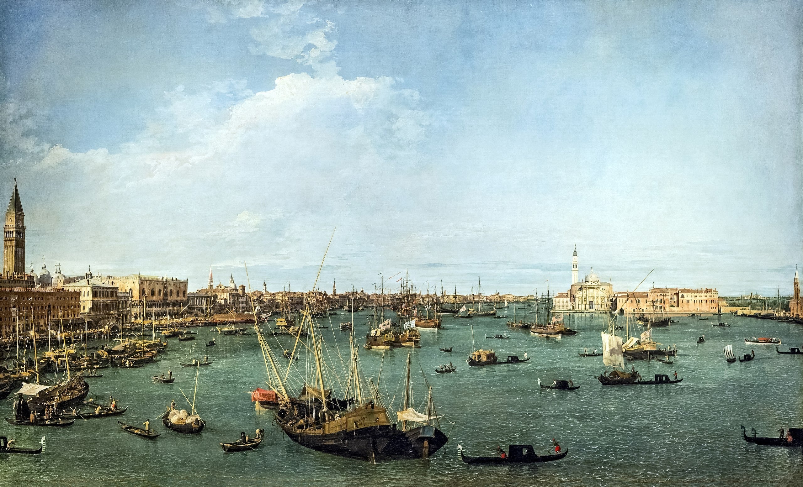 Le Bassin de Saint Marc, Venise - Canaletto