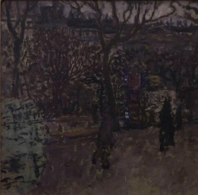 Reproduction du tableau « Le Kiosque, Boulevard des Batignolles - Pierre Bonnard » par Alpha Reproduction en peinture à l’huile