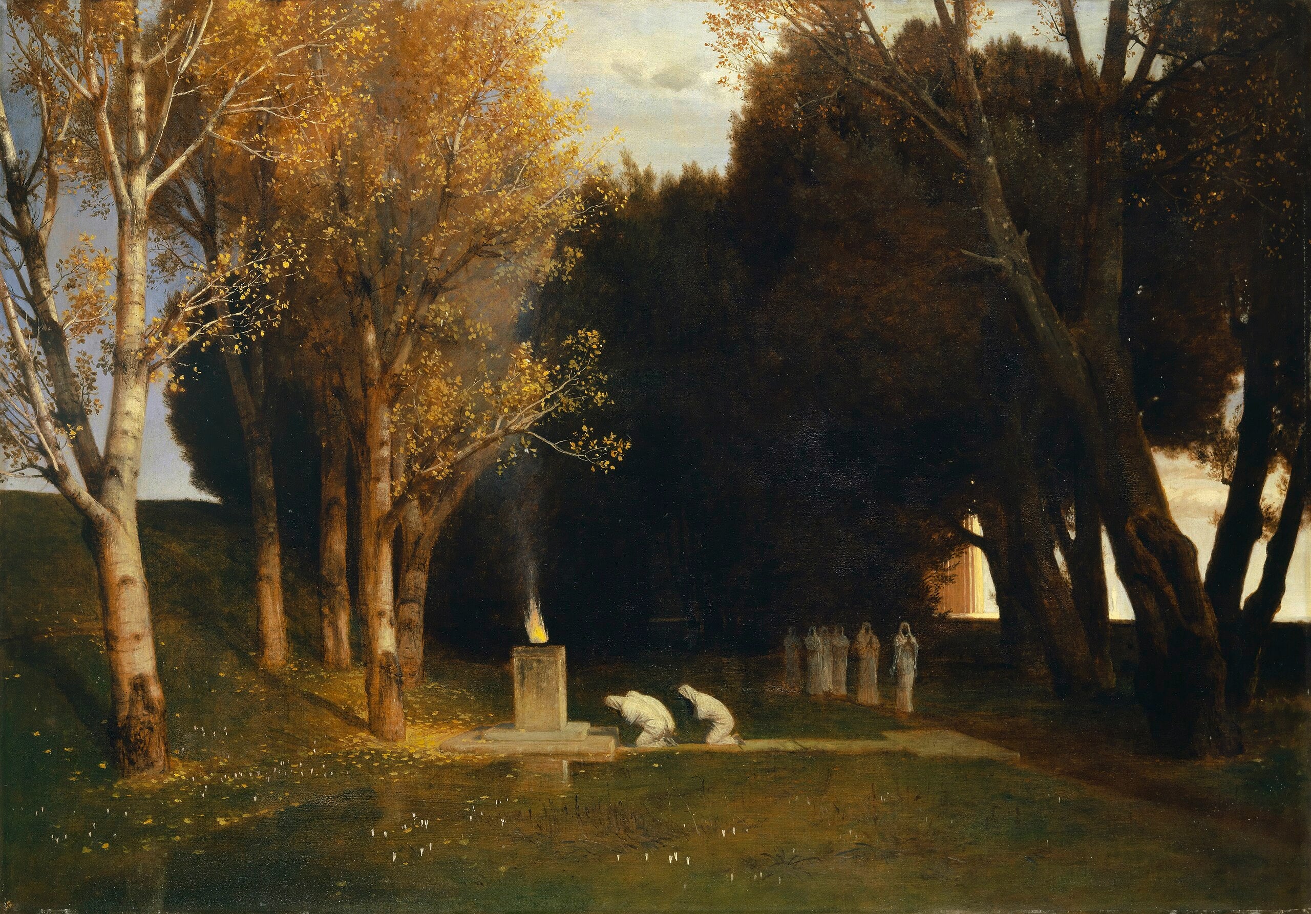 Le bosquet sacré - Arnold Böcklin