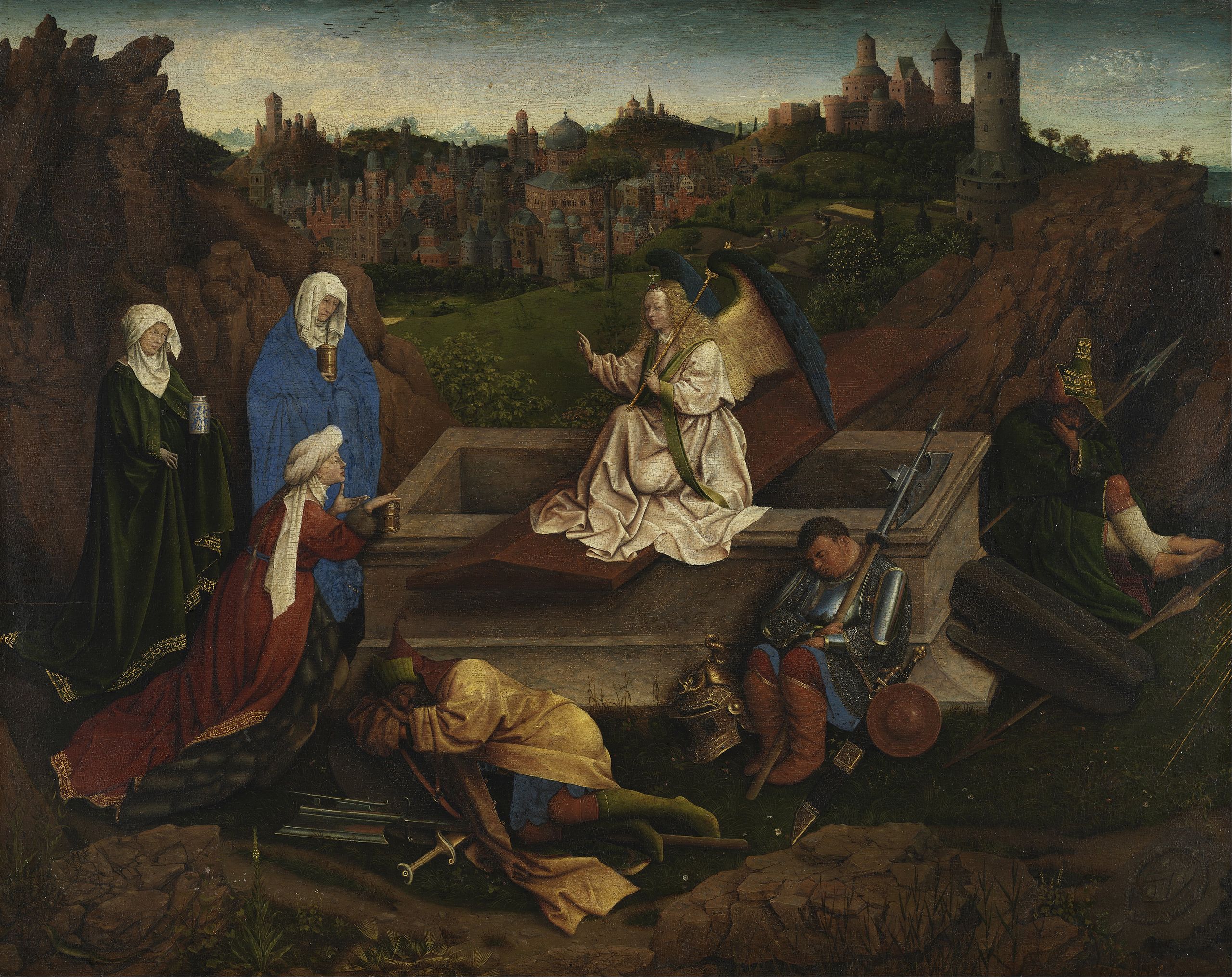 Les Trois Maries au Sépulcre - Jan van Eyck