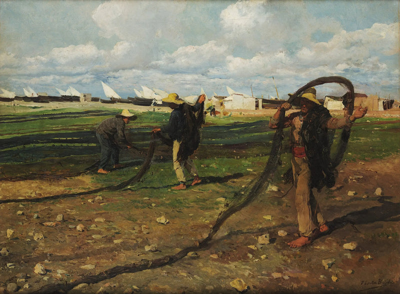 الصيادون يجمعون شباكهم - خواكين سورولا