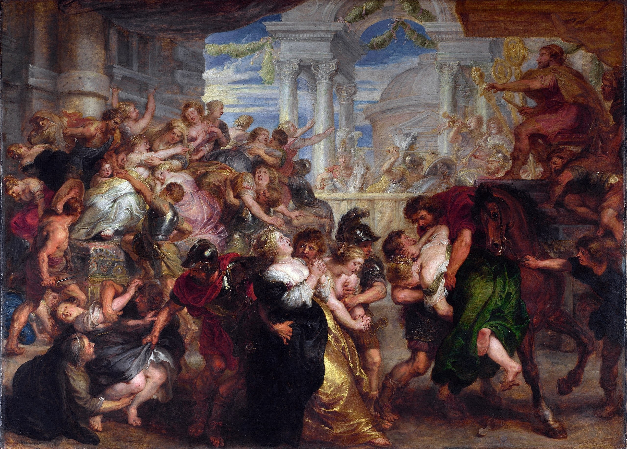 Le viol des Sabines - Peter Paul Rubens