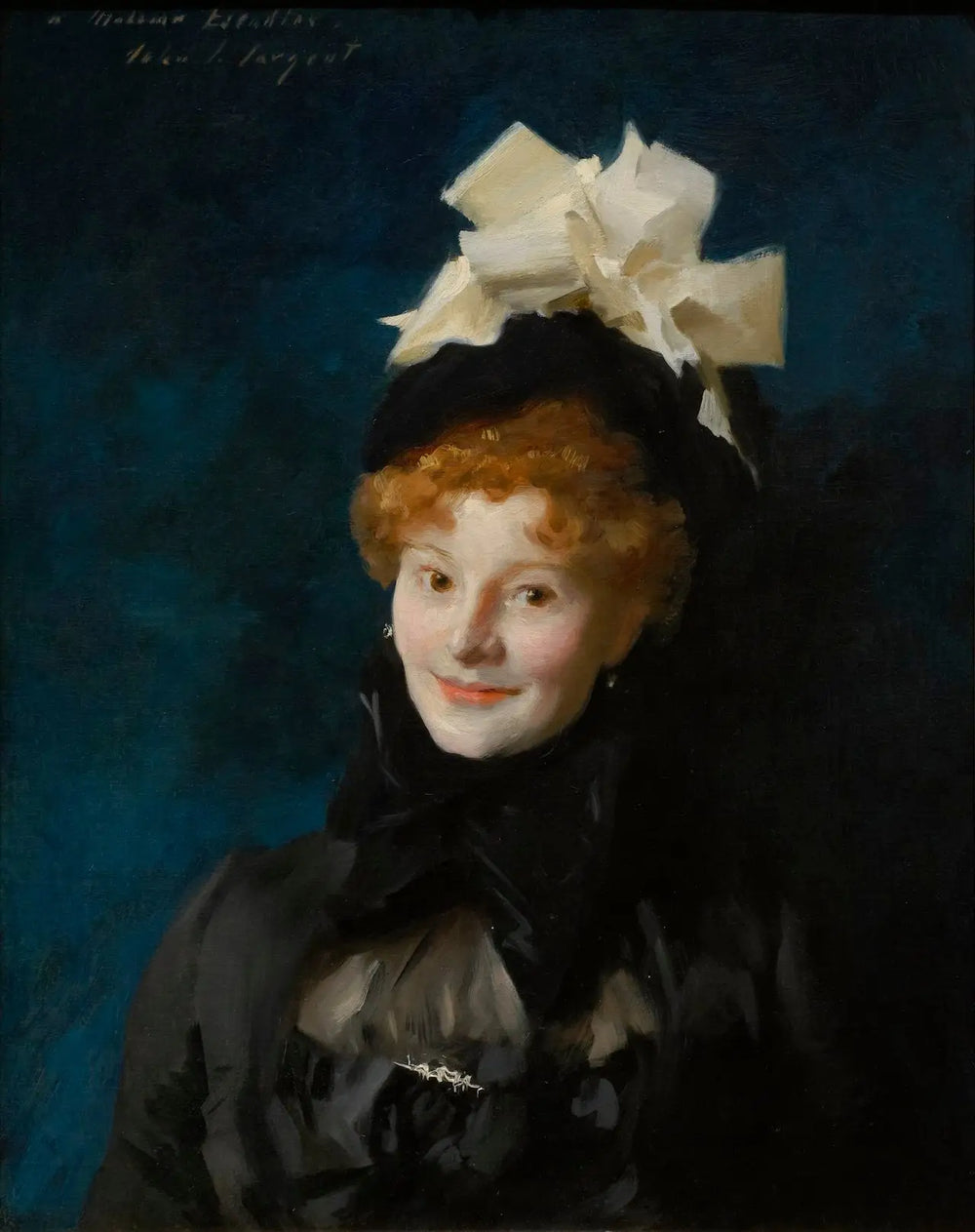 Reproduction du tableau « Madame Escudier - John Singer Sargent » par Alpha Reproduction en peinture à l’huile