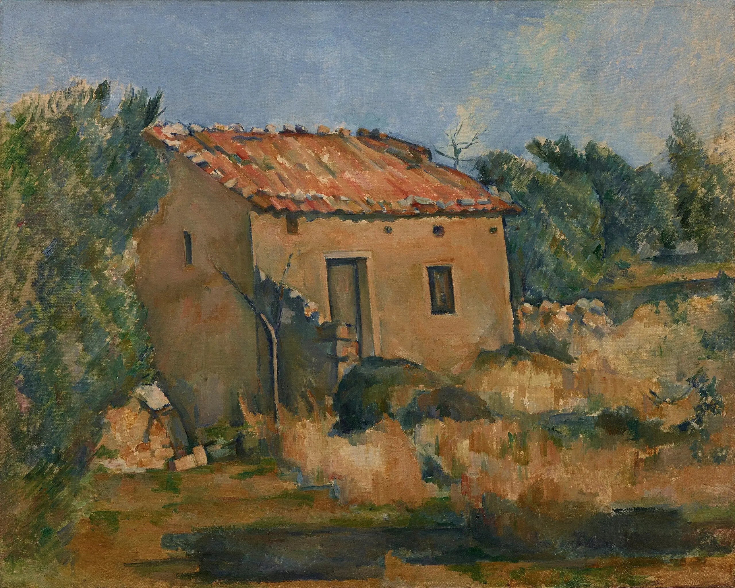 Reproduction du tableau « Maison dans la campagne aixoise - Paul Cézanne » par Alpha Reproduction en peinture à l’huile