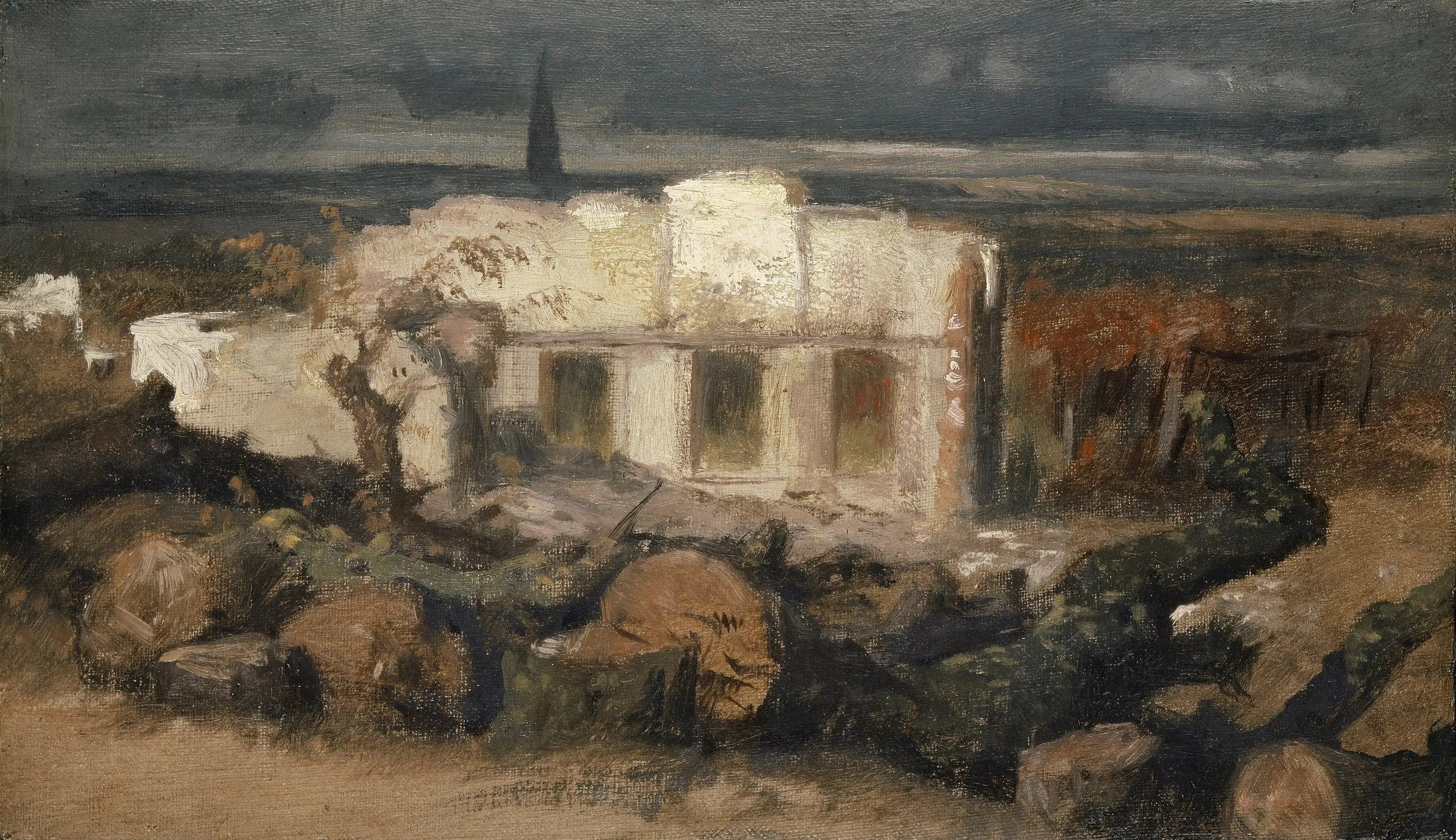 Maison détruite à Kehl - Arnold Böcklin - Alpha Reproduction