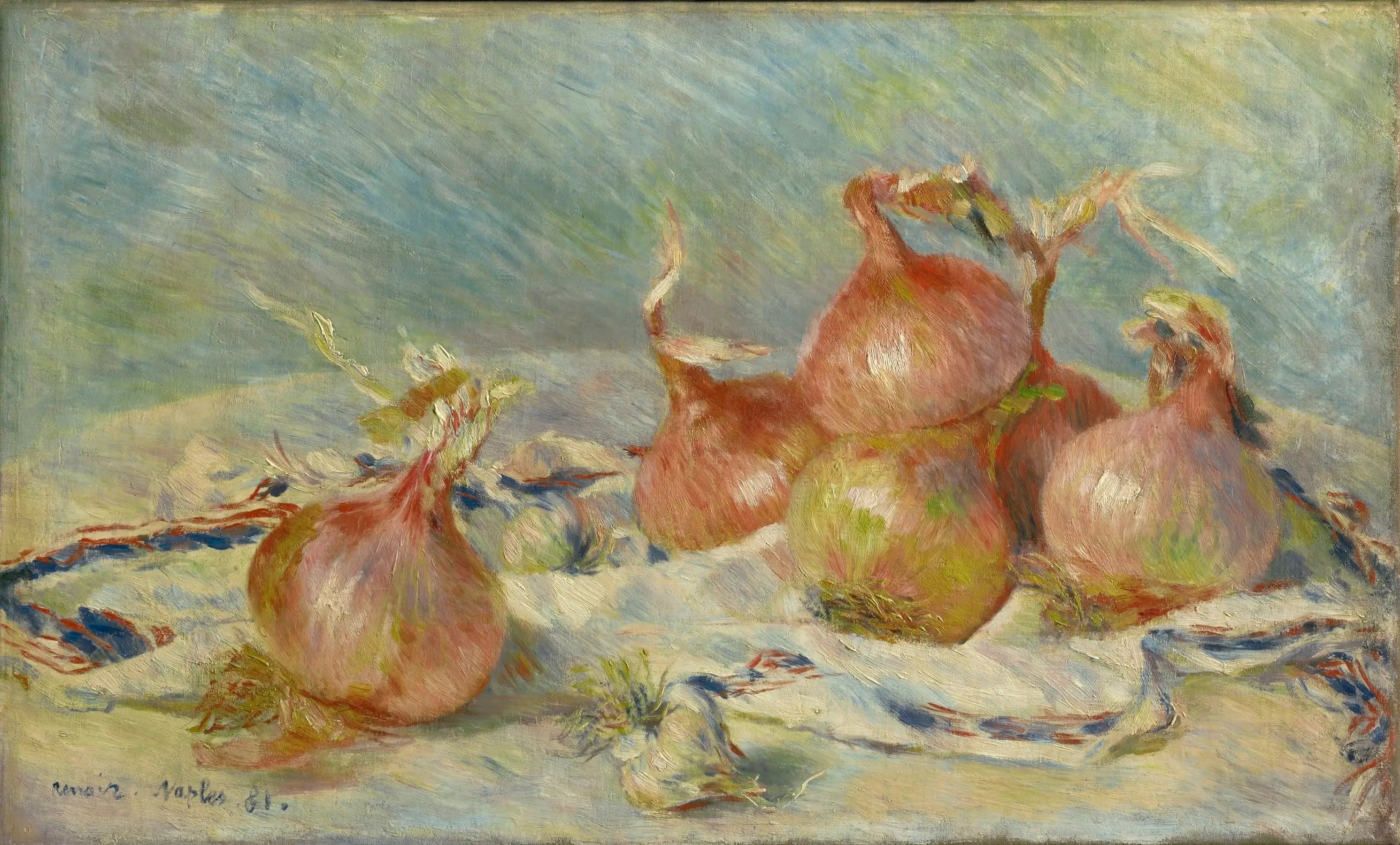 Reproduction du tableau « Oignons - Pierre-Auguste Renoir » par Alpha Reproduction en peinture à l’huile