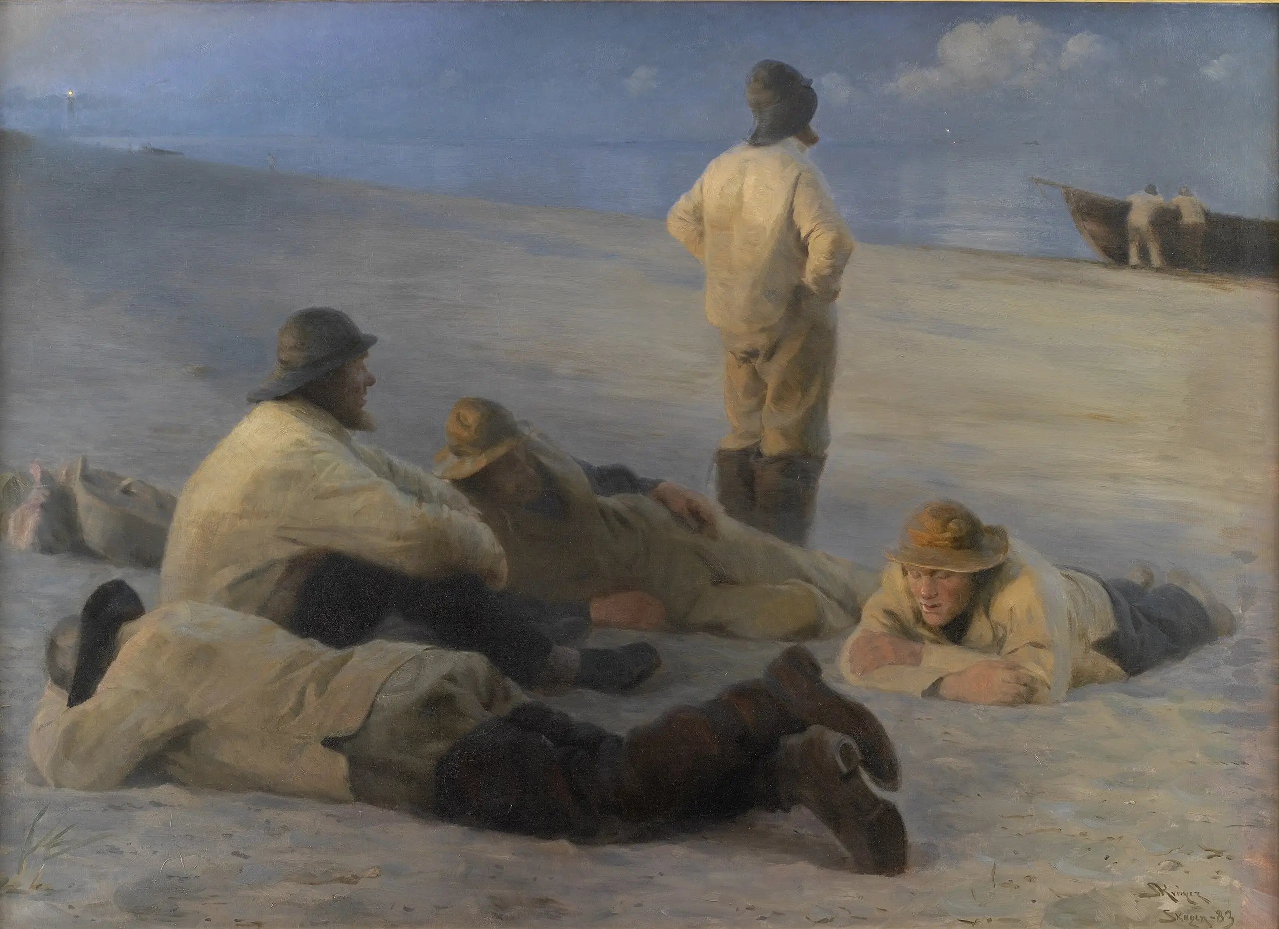 Pêcheurs sur la plage de Skagen - Peder Severin Krøyer - Alpha Reproduction