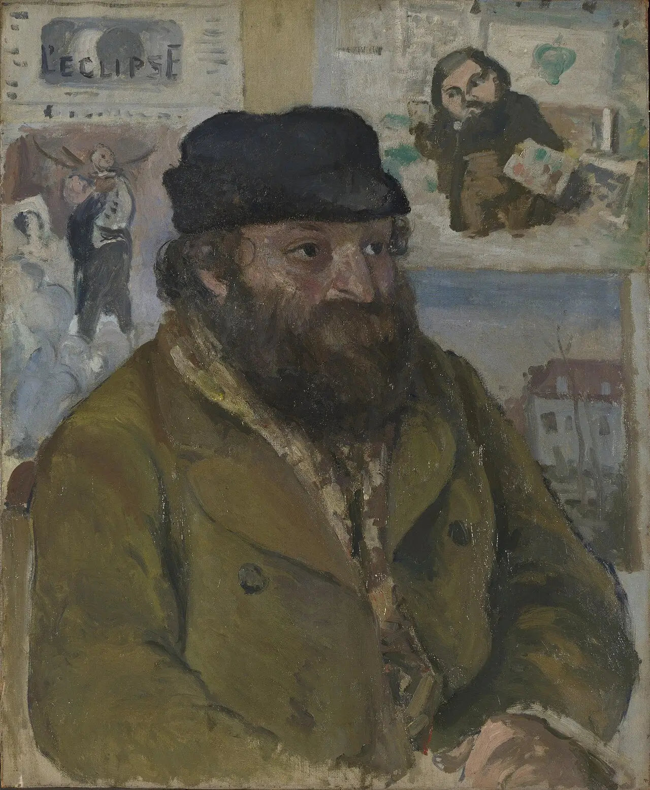 Reproduction du tableau « Portrait de Paul Cézanne - Camille Pissarro » par Alpha Reproduction en peinture à l’huile