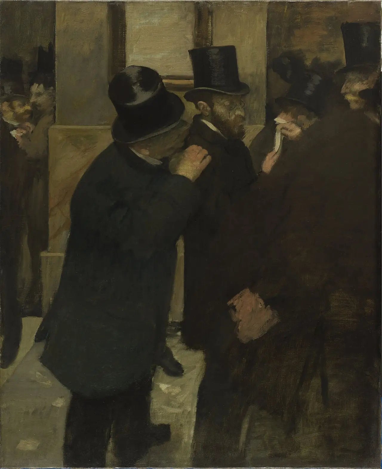 Portraits à la Bourse - Edgar Degas - Alpha Reproduction