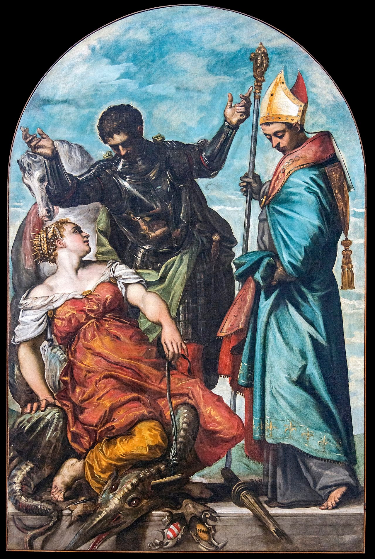 Saints Georges et Louis de Toulouse - Jacopo Tintoretto - Alpha Reproduction