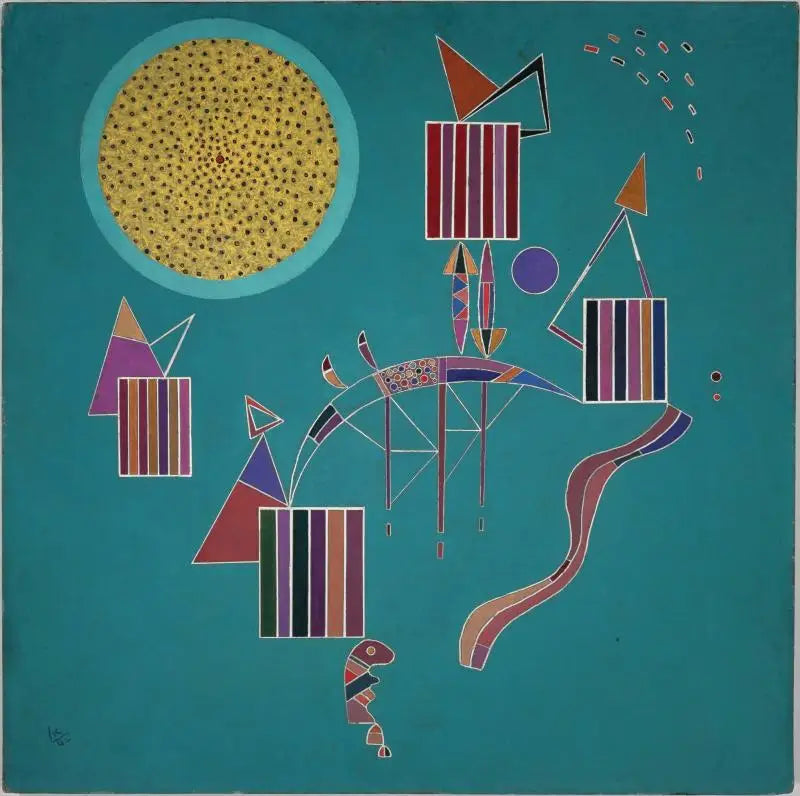 Reproduction du tableau « Une fête intime - Vassily Kandinsky » par Alpha Reproduction en peinture à l’huile