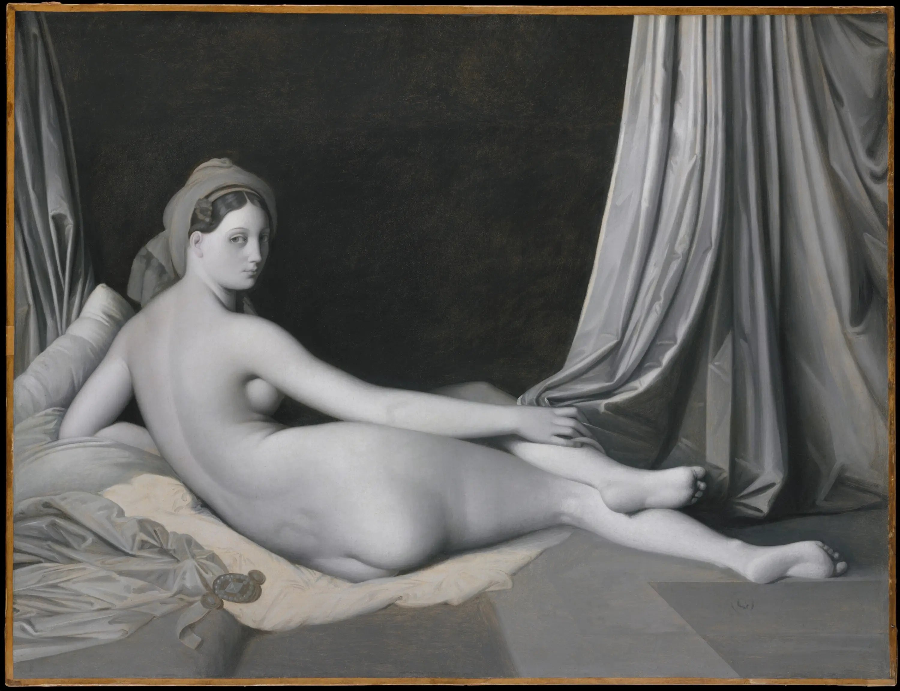 Odalisque en grisaille - Jean-Auguste-Dominique Ingres - Alpha Reproduction