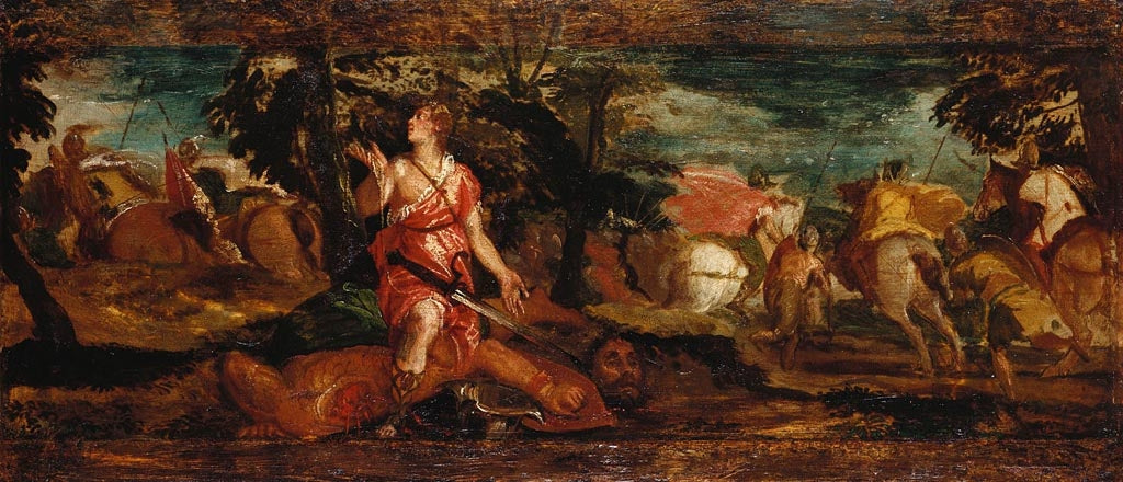 David victorieux sur Goliath - Paul Véronèse