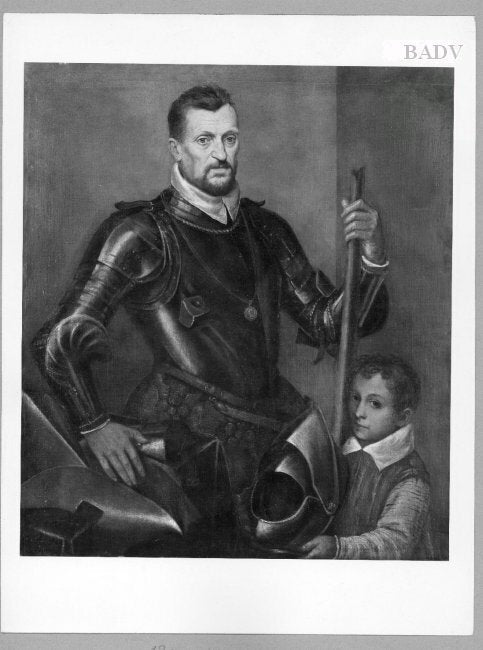 un chevalier avec un garçon - Paul Véronèse