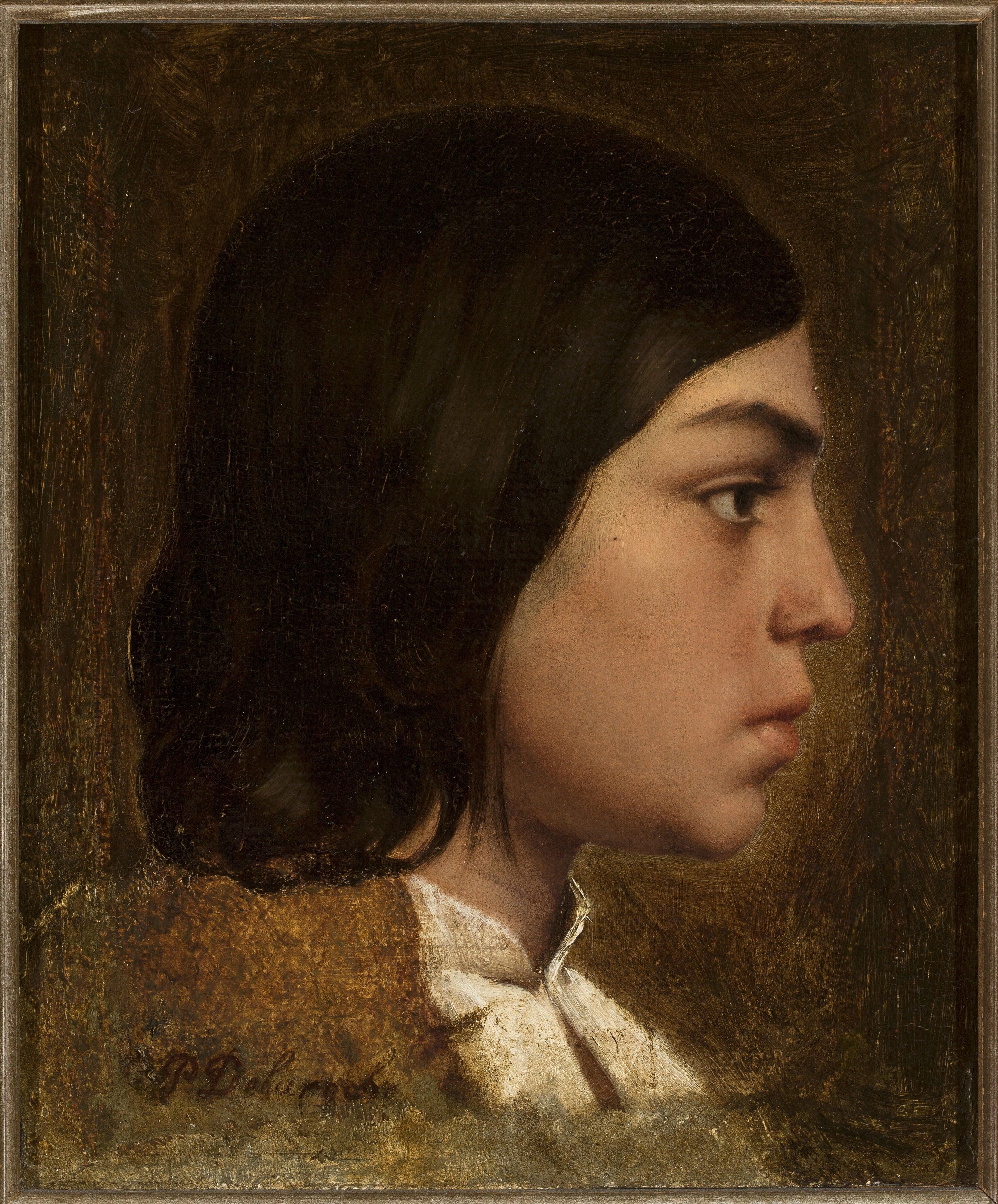 Tête d'un garçon. - Paul Delaroche