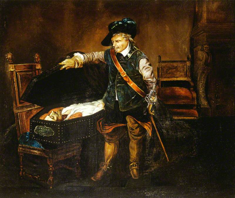 Cromwell contemplant le corps de Charles Ier - Paul Delaroche