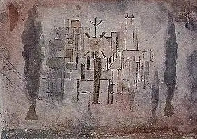 Monument dans un cimetière - Paul Klee - Alpha Reproduction