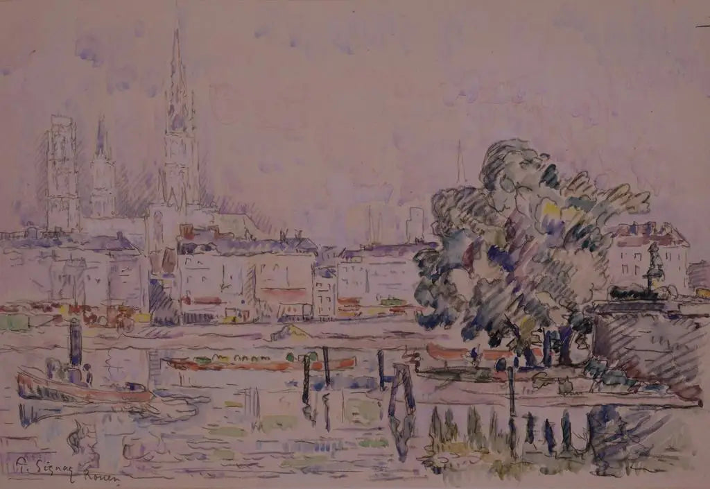Reproduction du tableau « Rouen - Paul Signac » par Alpha Reproduction en peinture à l’huile