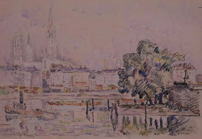 Reproduction du tableau « Rouen - Paul Signac » par Alpha Reproduction en peinture à l’huile