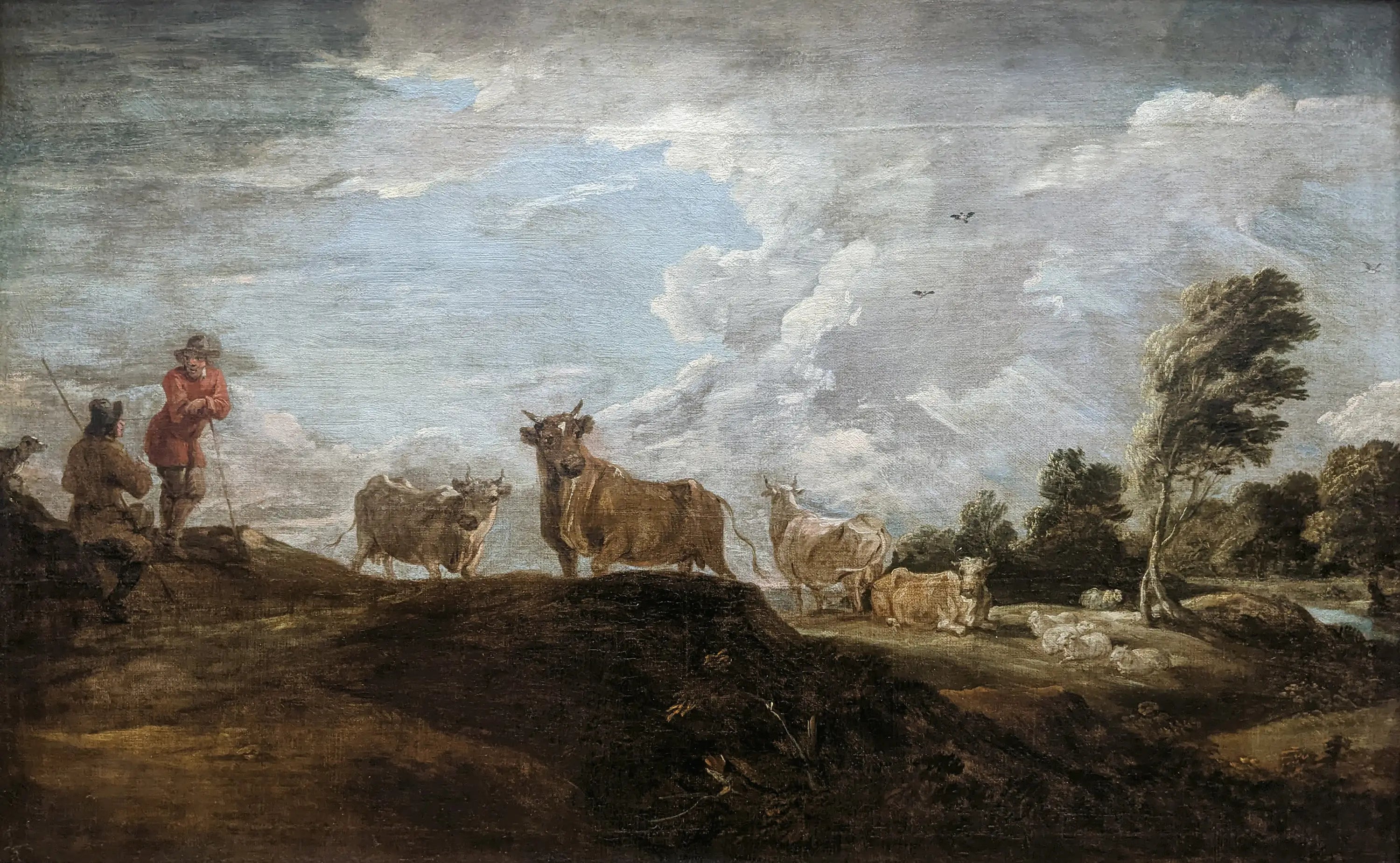 Paysage au taureau - David Teniers le Jeune - Alpha Reproduction