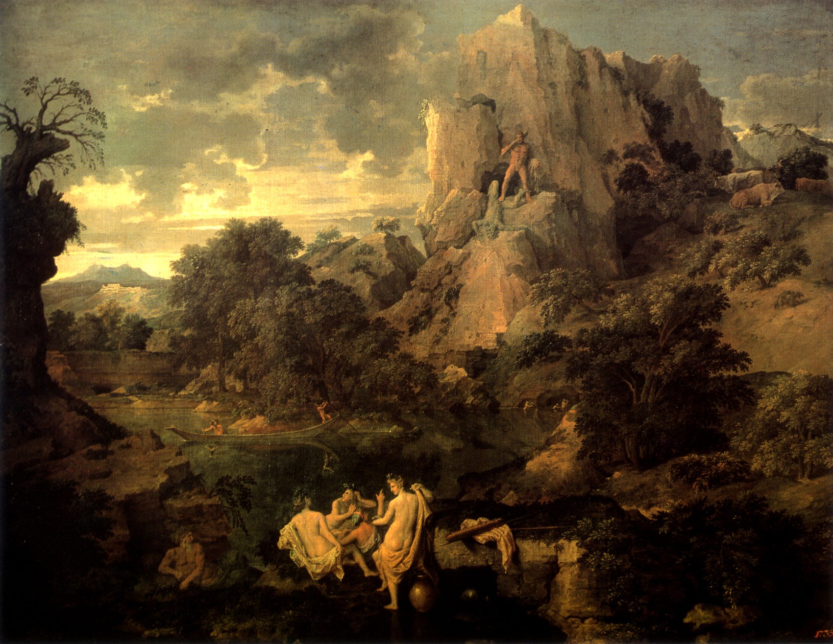 Paysage avec Hercule et Cacus - Nicolas Poussin