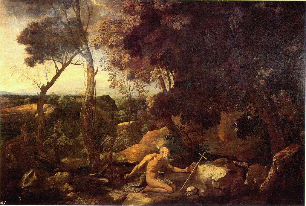 Paysage avec Saint Paul l'Ermite - Nicolas Poussin