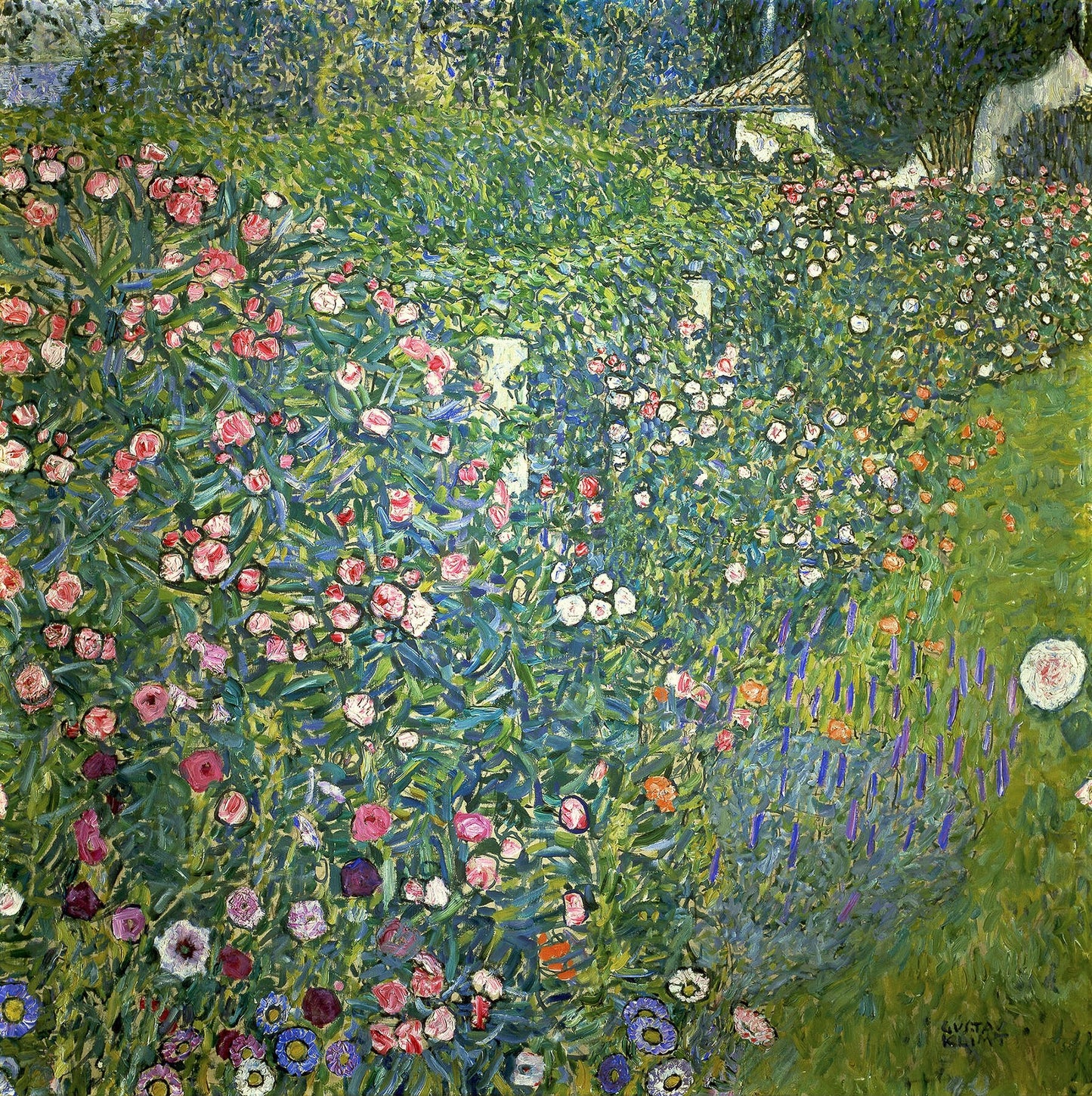 🌸🌿 منظر حديقة إيطالية – غوستاف كليمت (حوالي 1913)