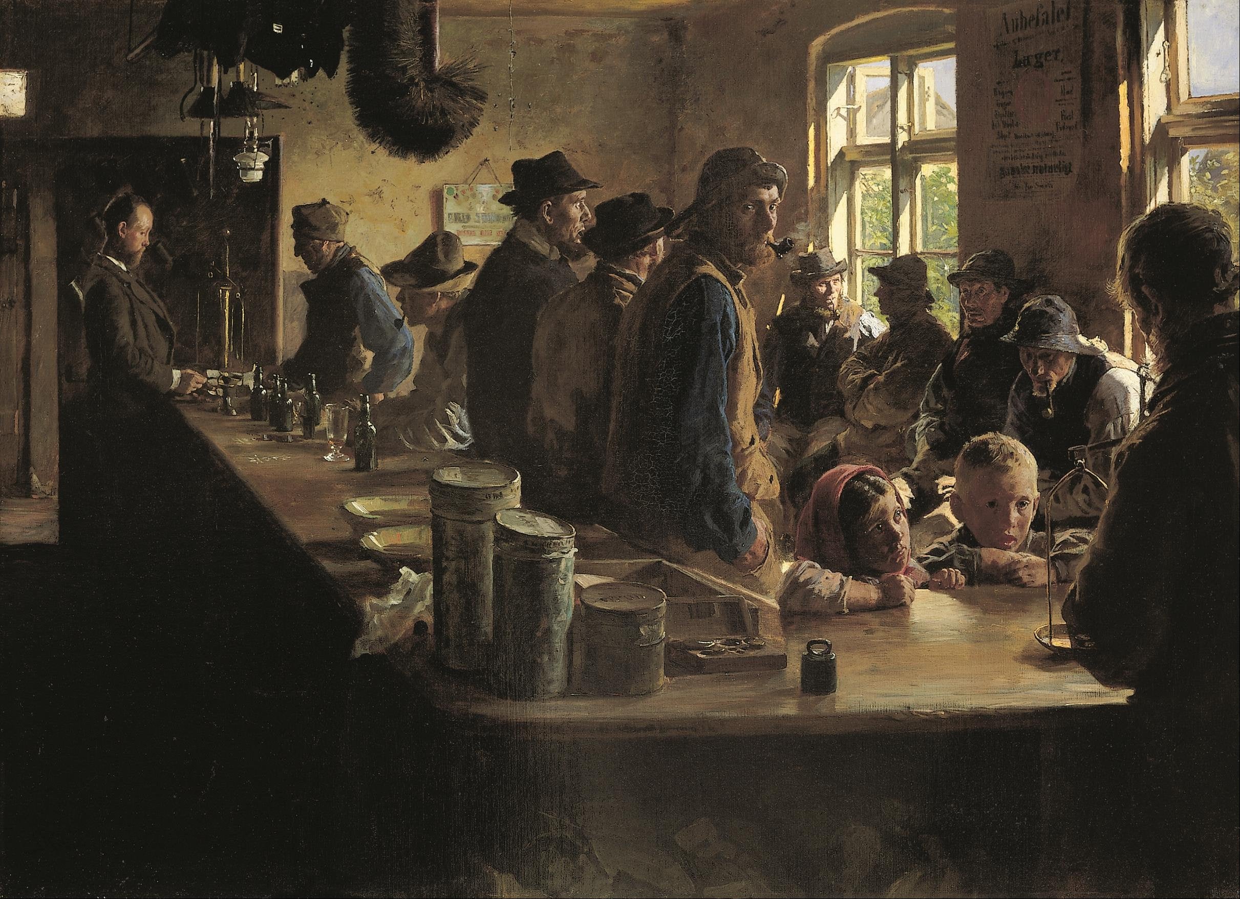 Chez l'avitailleur quand il n'y a pas de pêche - Peder Severin Krøyer