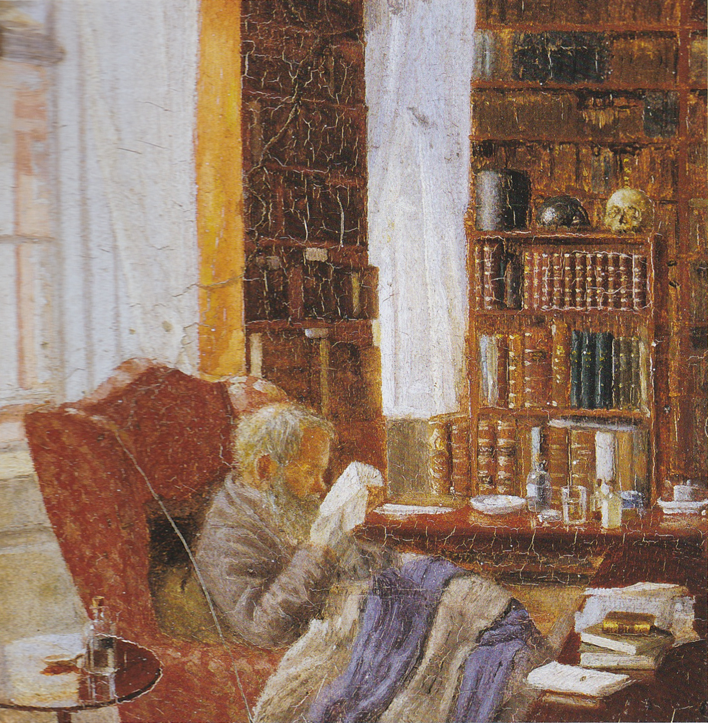 Henrik Nikolaj Krøyer dans son bureau. - Peder Severin Krøyer