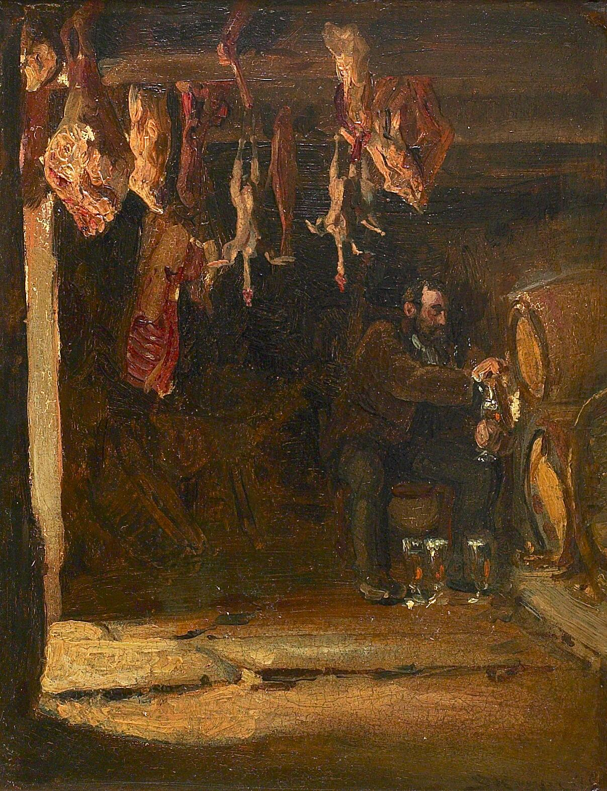 Dans une cave à Concarneau. - Peder Severin Krøyer