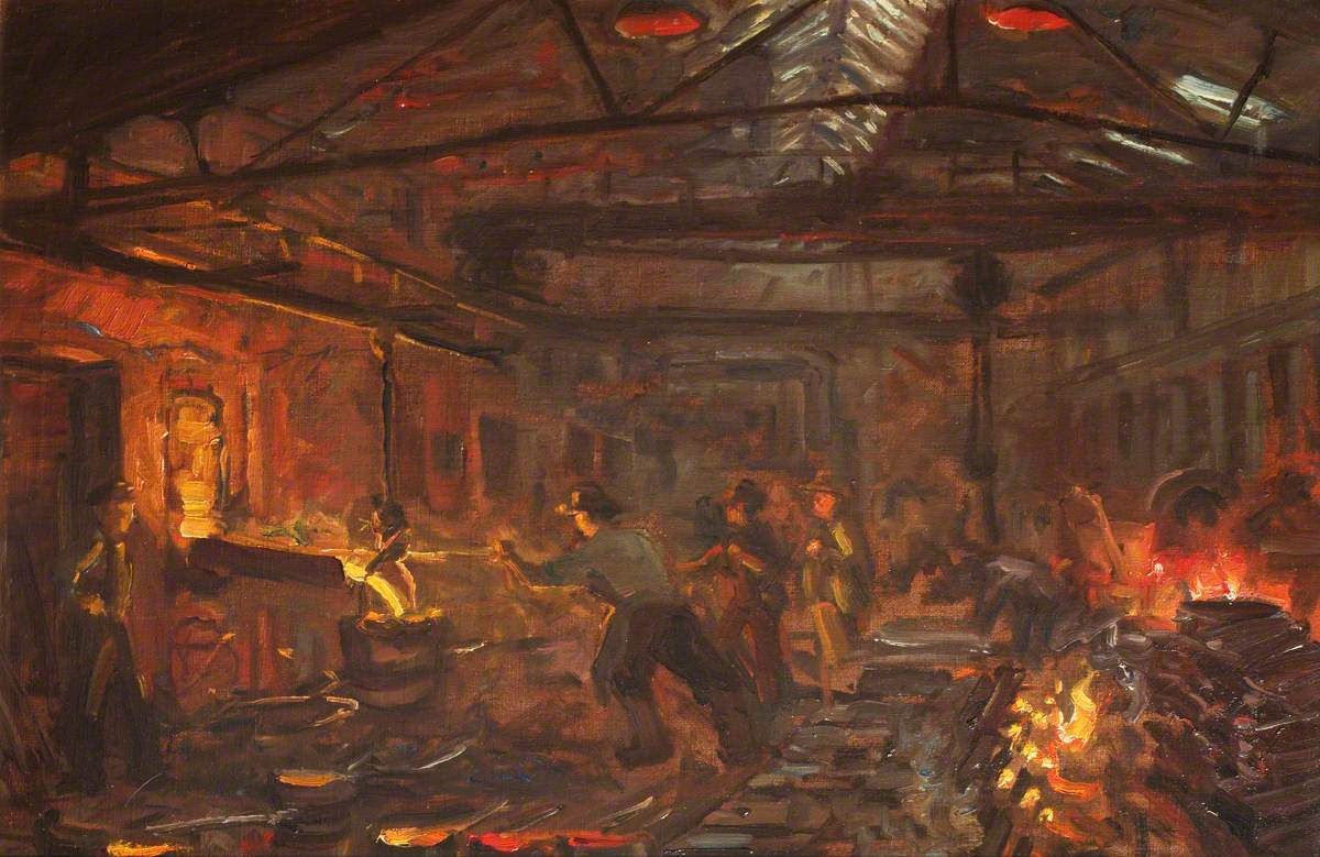 Fonderie de fer Burmeister et Wain - Peder Severin Krøyer