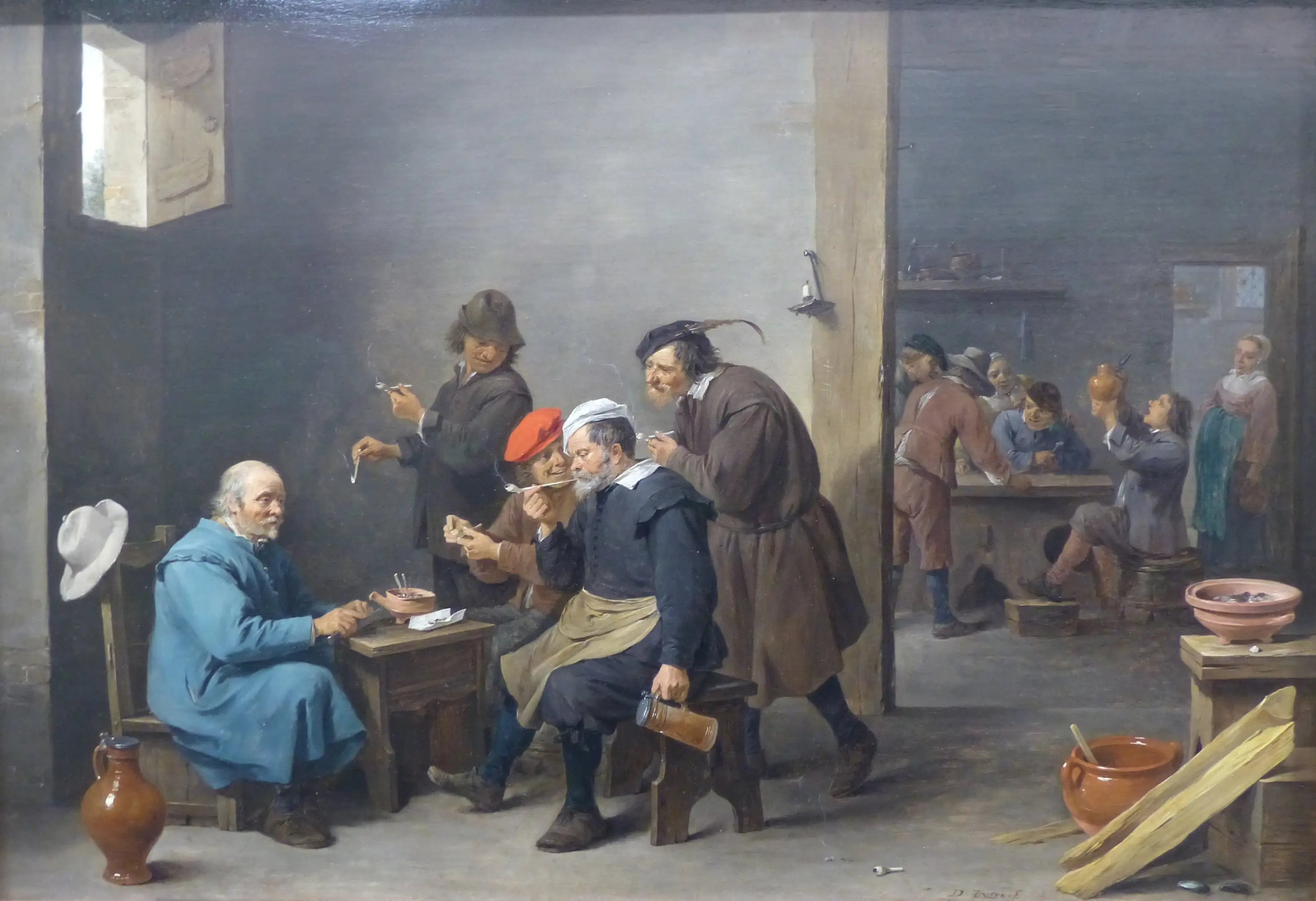 Tabagie - ’L’homme au chapeau blanc’ - David Teniers le Jeune - Alpha Reproduction