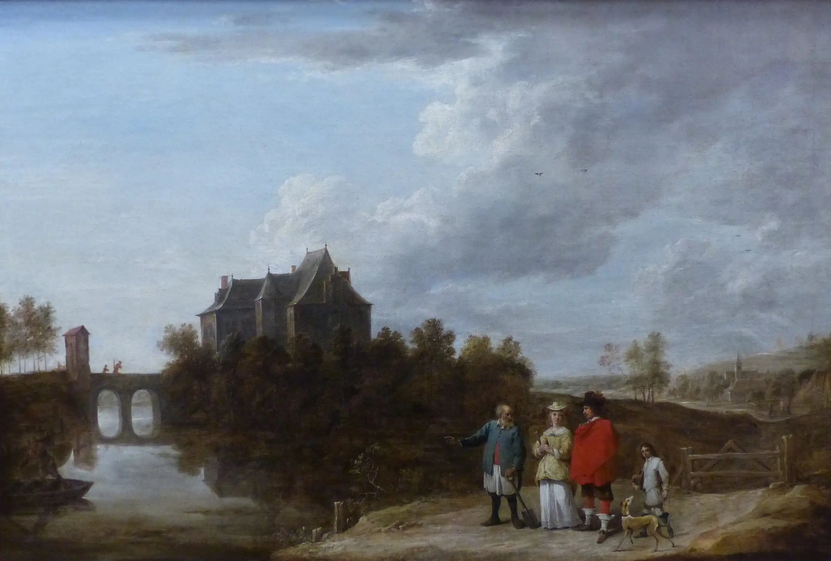Paysage au château - David Teniers le Jeune - Alpha Reproduction