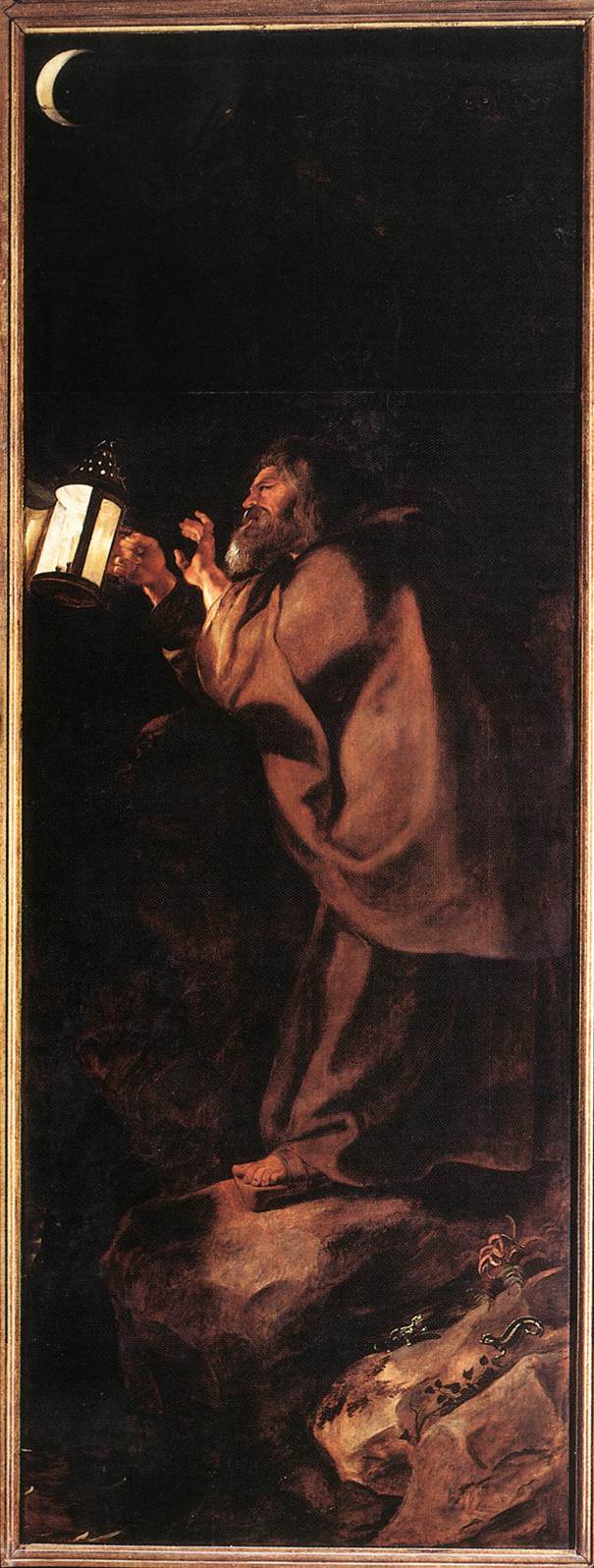 Ermite avec une lampe - Peter Paul Rubens
