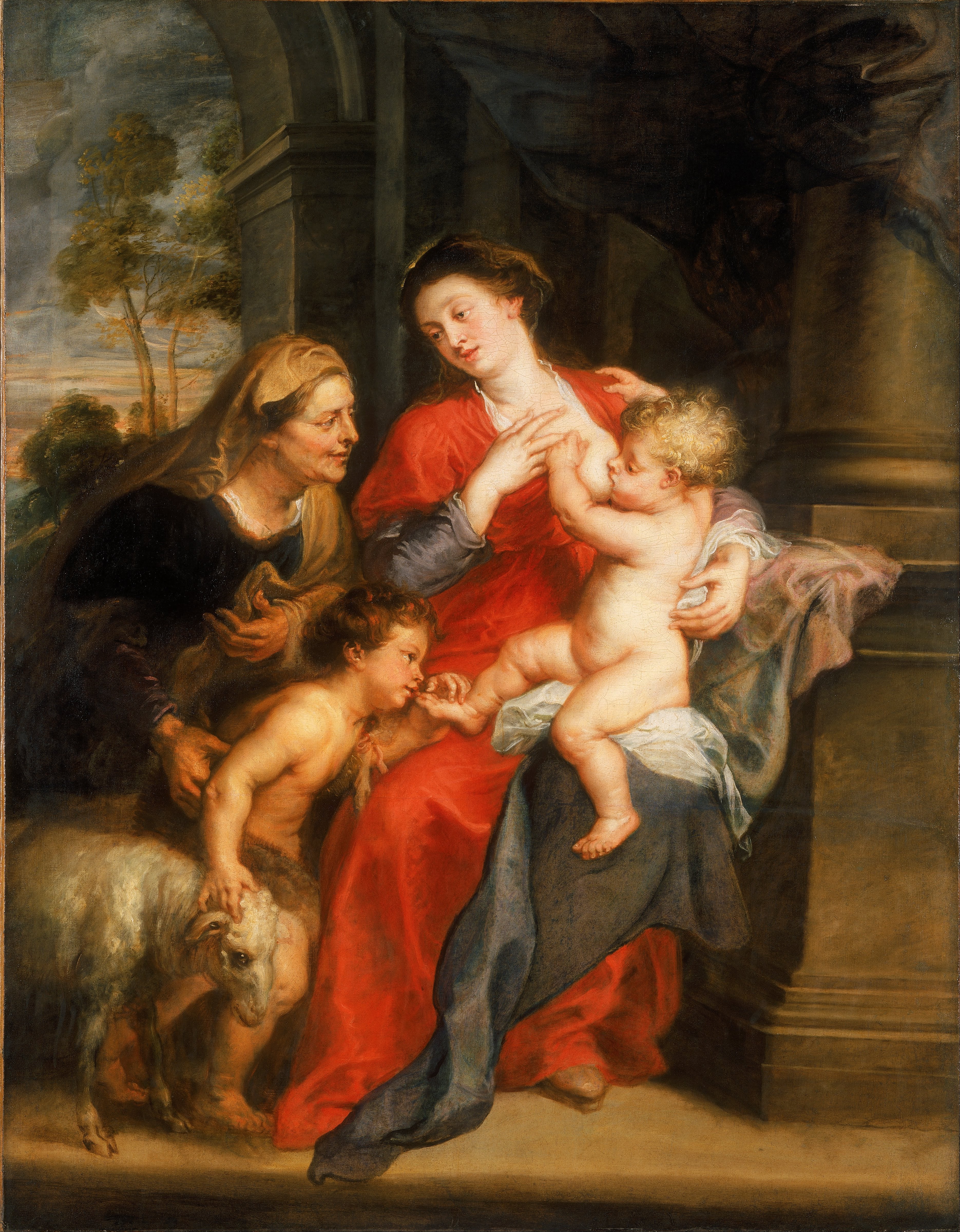 La Vierge à l'Enfant avec sainte Élisabeth et saint Jean-Baptiste - Peter Paul Rubens