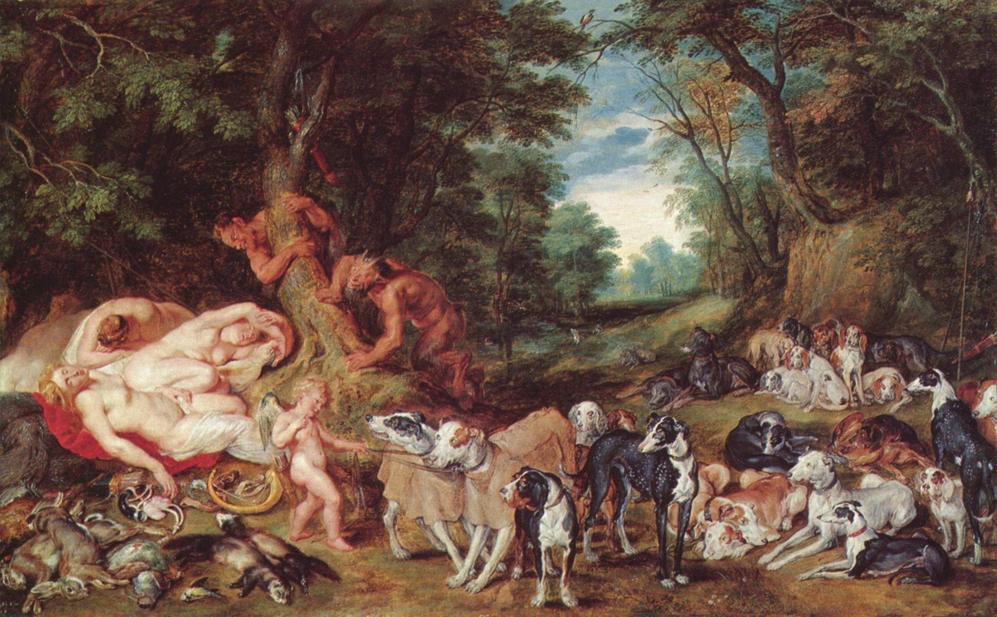 Le Repos de Diane et de ses nymphes - Peter Paul Rubens
