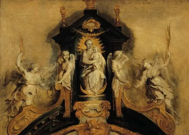 Projet pour le couronnement du maître-autel de l’église des Jésuites d’Anvers (aujourd’hui Saint-Charles-Borromée)