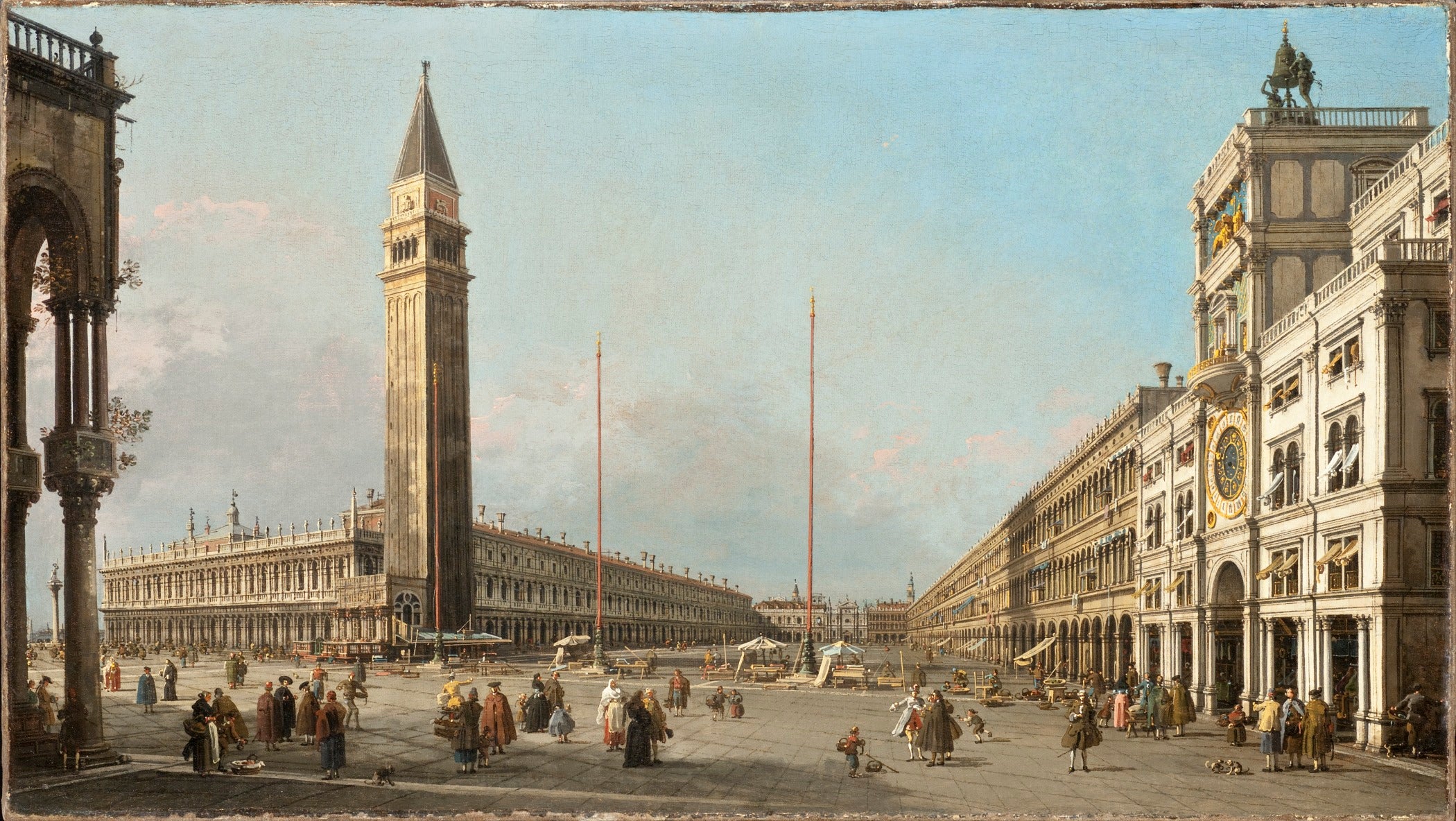 La Place Saint-Marc vers le sud et l'ouest - Canaletto