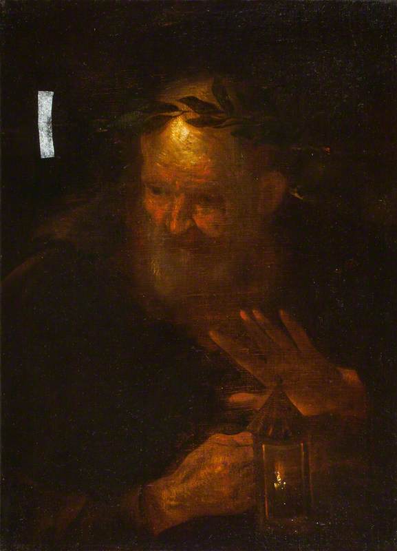 Diogène - Pier Francesco Mola image 1 reproduction de peinture à l’huile