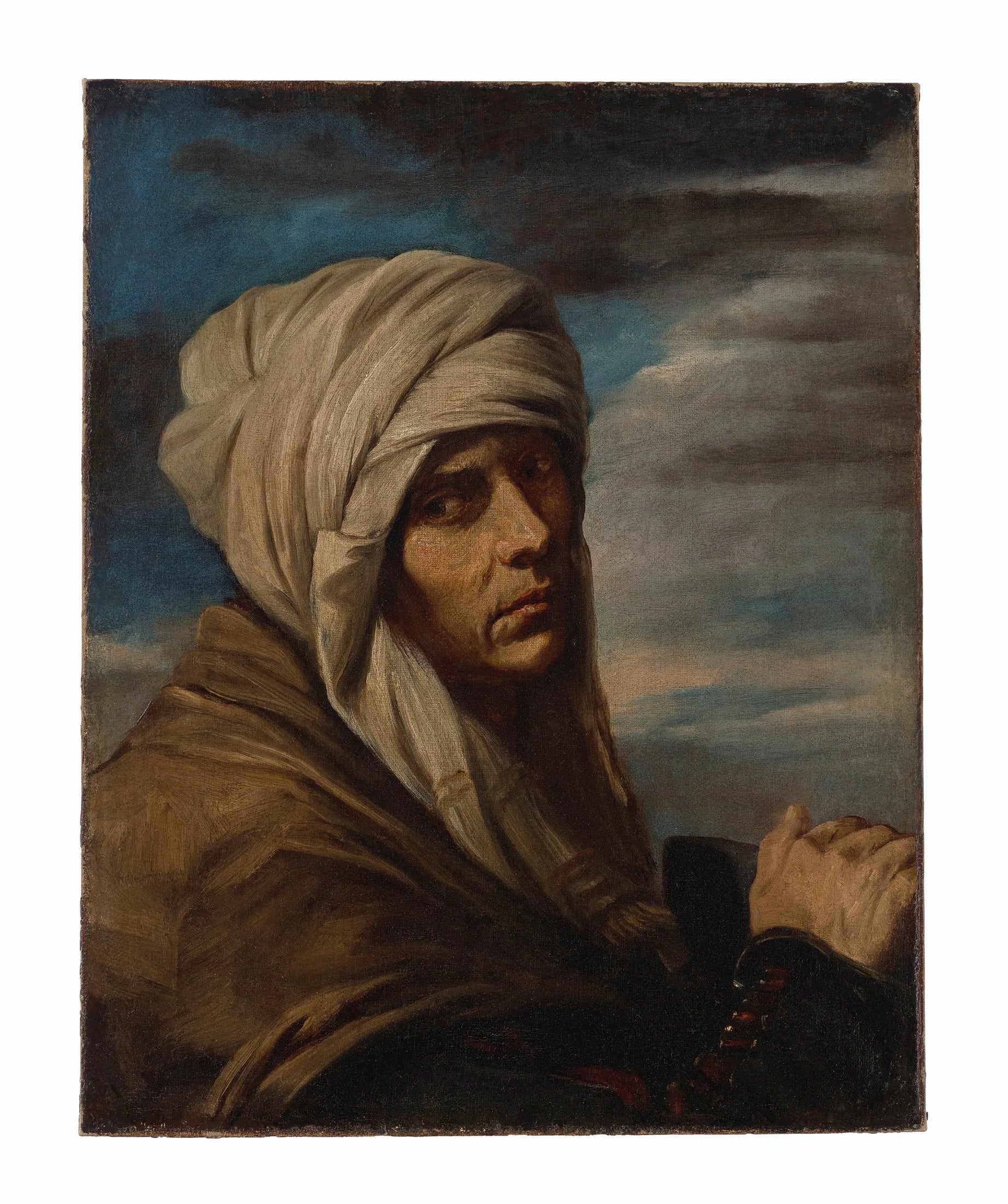 Un homme portant un turban - Pier Francesco Mola image 1 tableau peint à l’huile sur toile