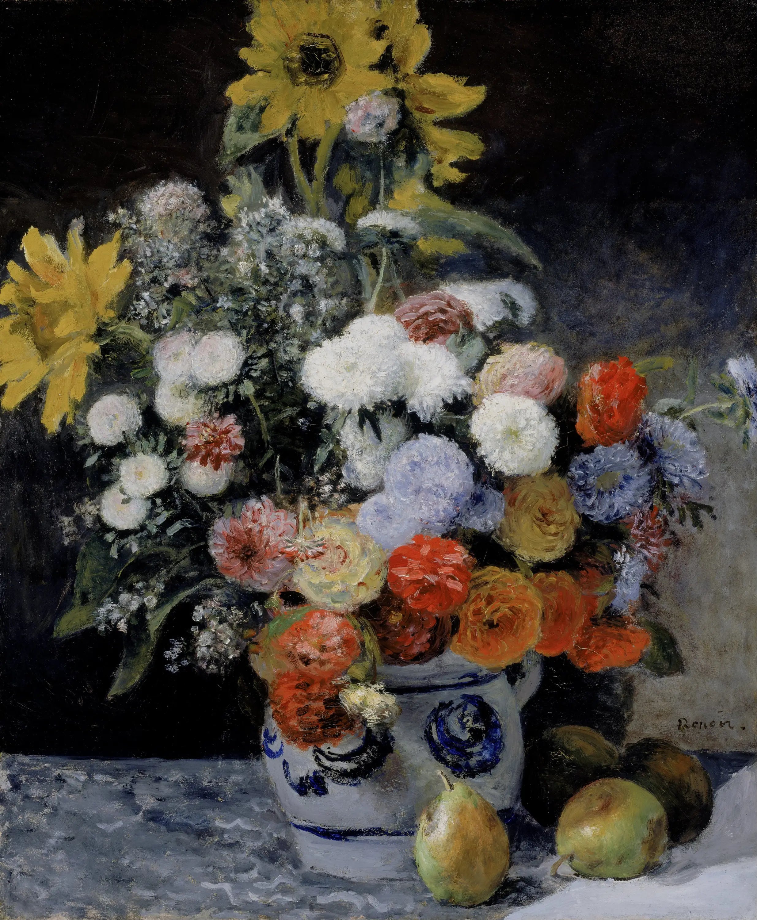 Reproduction du tableau « Fleurs - Pierre-Auguste Renoir » par Alpha Reproduction en peinture à l’huile