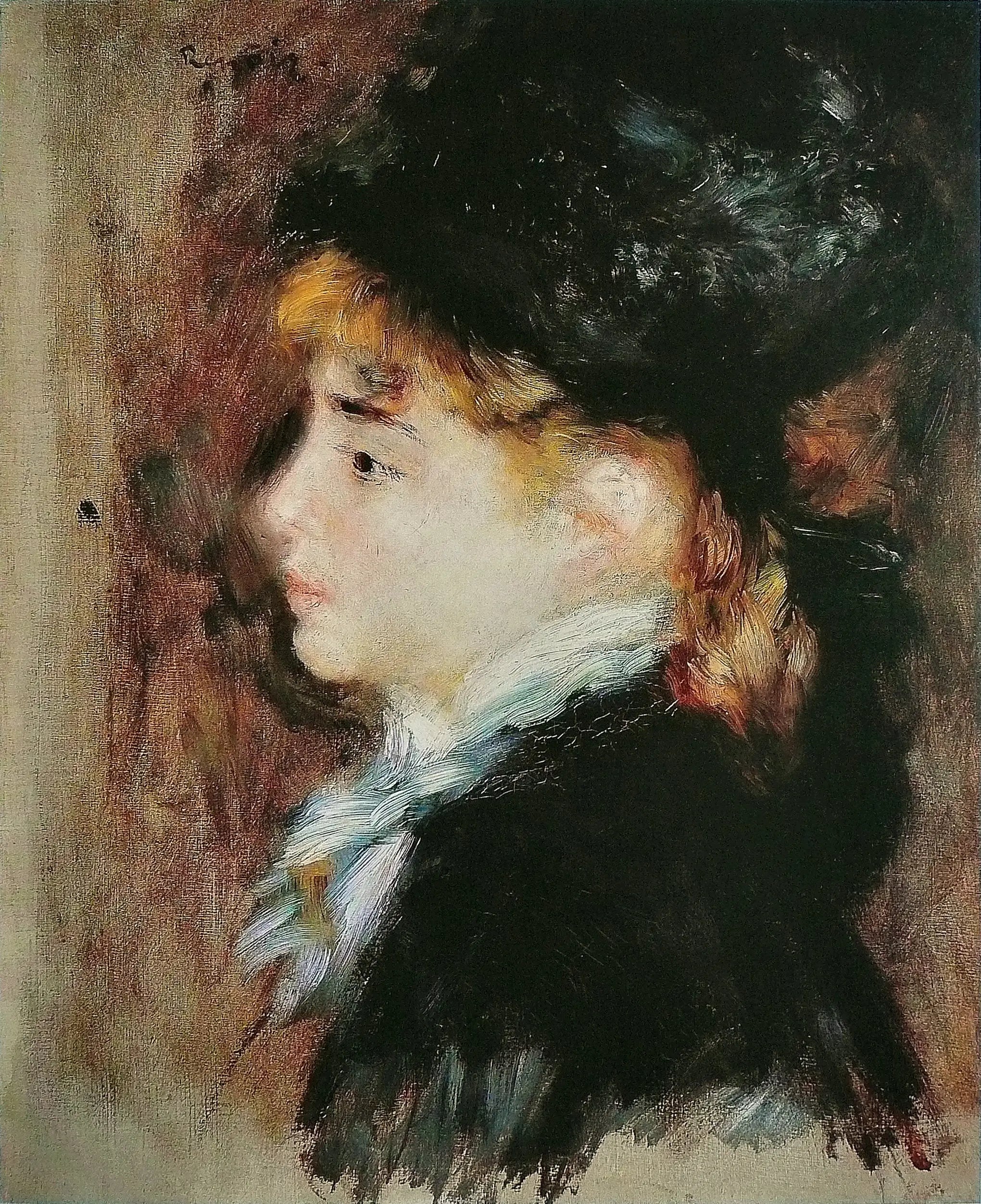 Reproduction du tableau « Portrait dit de Margot - Pierre-Auguste Renoir » par Alpha Reproduction en peinture à l’huile