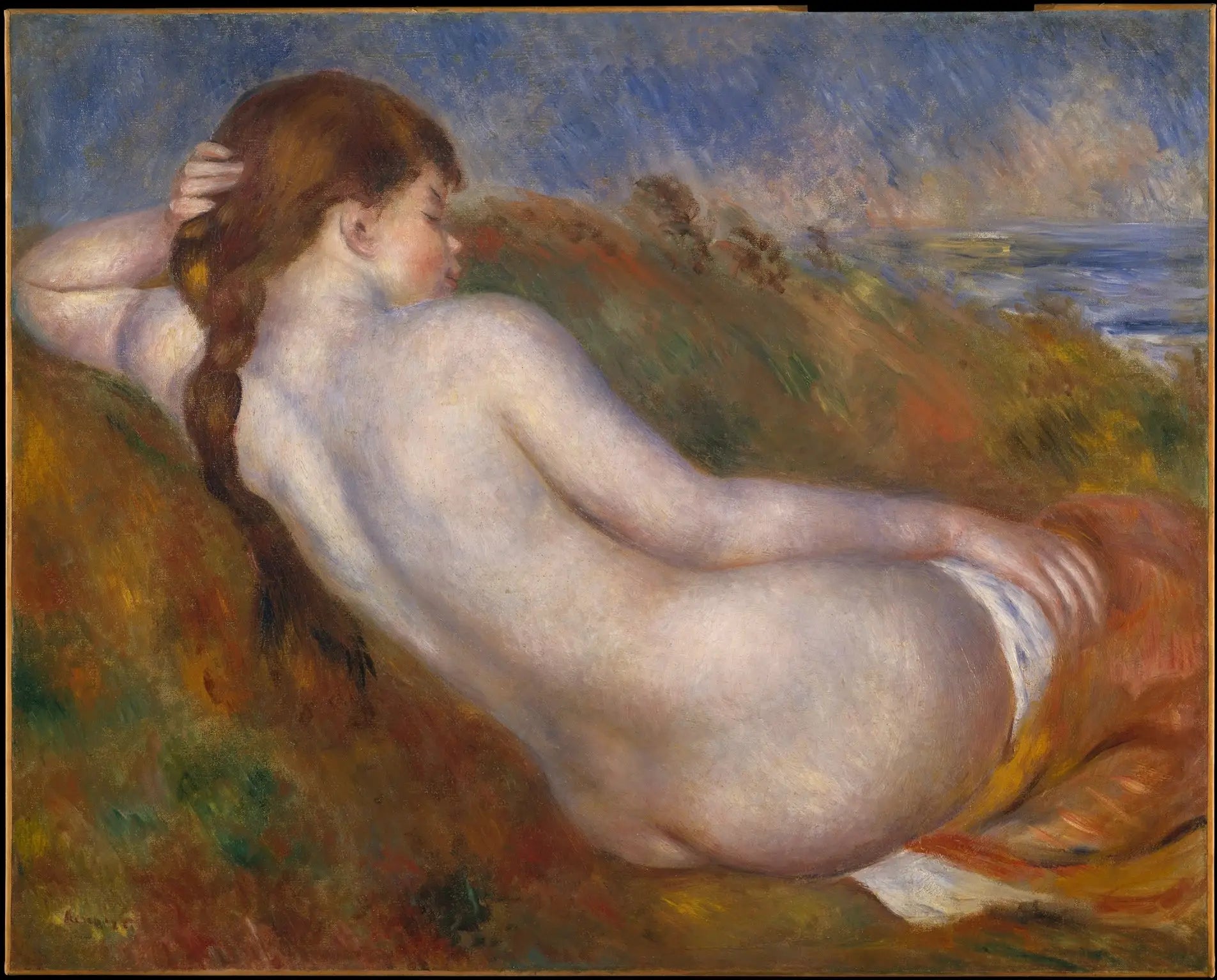Reproduction du tableau « Nu allongé - Pierre-Auguste Renoir » par Alpha Reproduction en peinture à l’huile