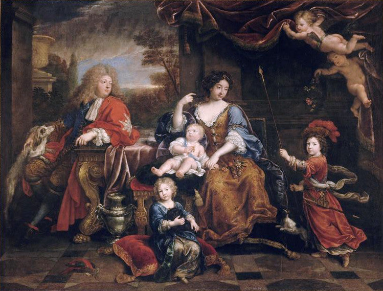 La famille du Grand Dauphin, Louis de France (1661-1711) - Pierre Mignard