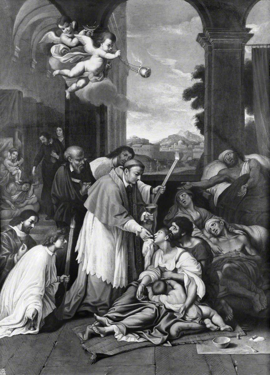 Saint Charles Borromée au service des pestiférés - Pierre Mignard