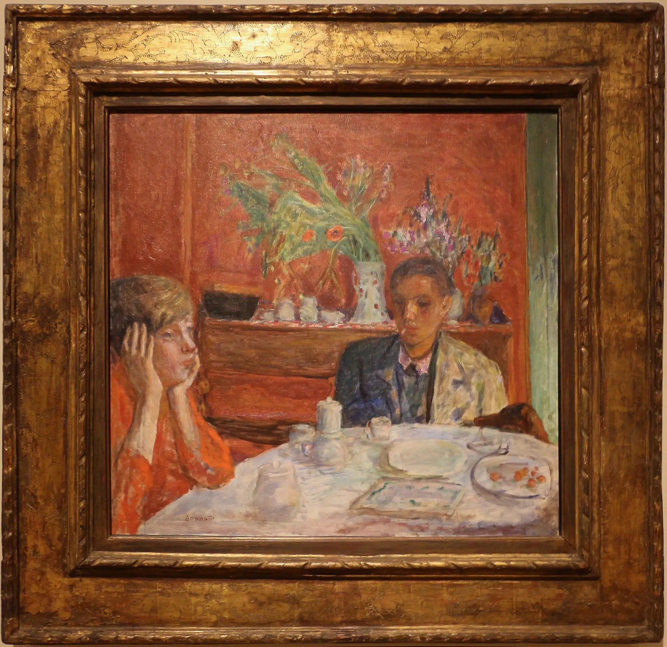 Reproduction du tableau « Le dessert - Pierre Bonnard » par Alpha Reproduction en peinture à l’huile