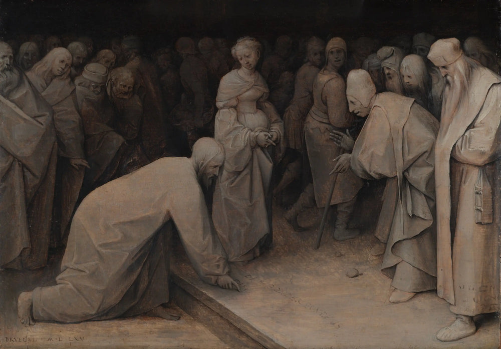 Le Christ et la femme adultère - Pieter Brueghel the Elder - Alpha Reproduction
