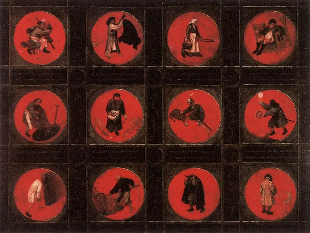 Douze Proverbes flamands - Pieter Brueghel the Elder - Alpha Reproduction