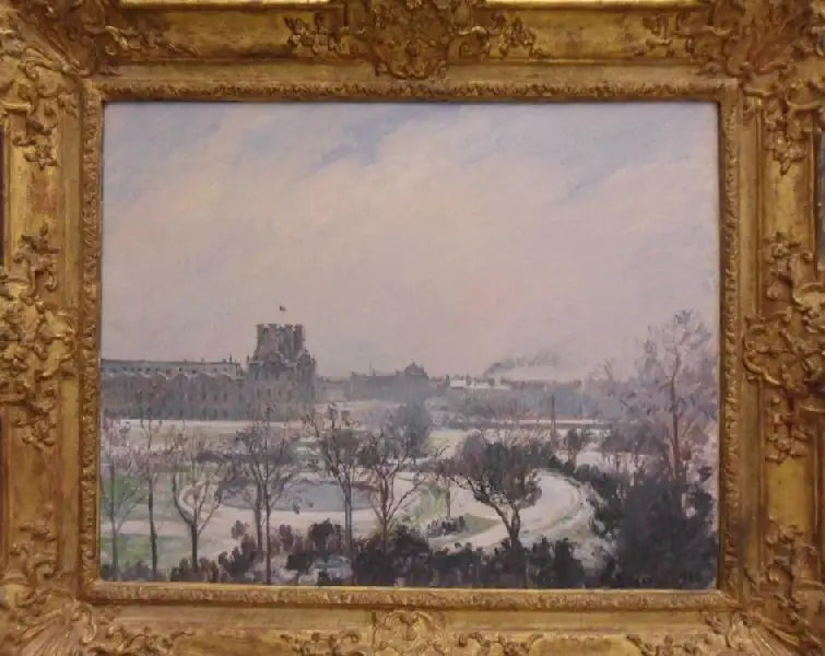Reproduction du tableau « Le jardin des Tuileries, effet de neige - Camille Pissarro » par Alpha Reproduction en peinture à l’huile